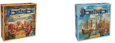 Rio Grande Games 130014638 Dominion Erweiterung-Plünderer & 130014155 Dominion Erweiterung-Seaside 2. Edition, White
