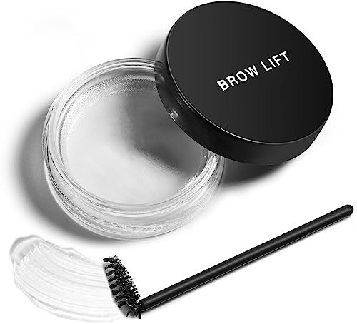 Erinde Gel trasparente per sopracciglia – Cera modellante, gel per sopracciglia professionale durevole, sapone trasparente, styling naturale e impermeabile per effetto laminazione