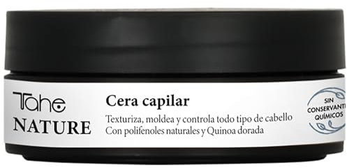 Tahe Nature Cera Capilar para todo tipo de cabello con Polifenoles naturales y Quinoa dorada, 100 ml