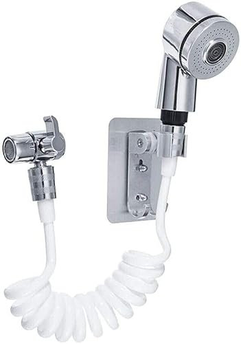 Rubinetto Soffione Doccia a Mano, Doccino Miscelatore con tubo flessibile per Bagno, Lavandino, Doccia, Doccetta Universale, Regolabile e Portatile