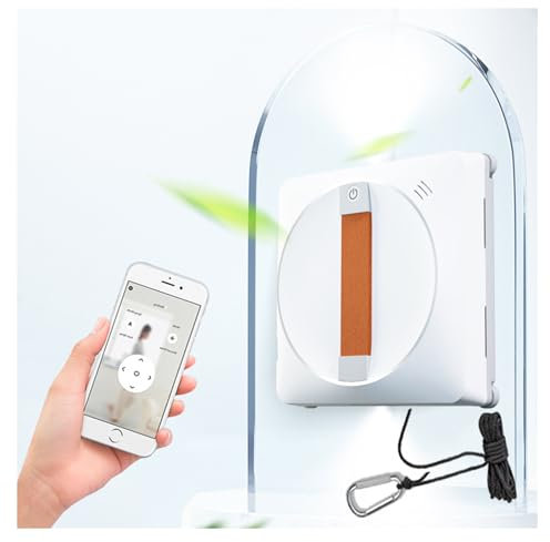 Quixnova Window Cleaner Robot - Electric Robot Window Cleaner Glass Washer with APP/Remote Control, 50ML Water Tank, Intelligent Route Planning
