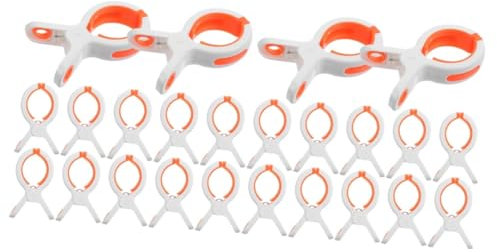 Alipis 24 Pcs Chaise De Plage Clip Chaise Piscine Mousqueton Couette Pinces À Linge pour Sécher Les Pinces À Linge Clips Transats Pinces pour Serviettes De Plage Surdimensionné Serviette