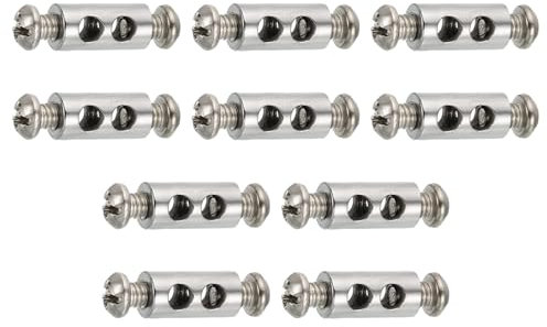 10 Pezzi Morsetti Cavo Acciaio,Morsetti Serracavo Clip per Fune Metallica-Adatti per Fune d'Acciaio 1-2MM Fune