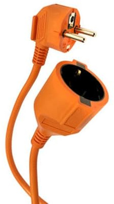 Prolunga 10 m 3 x 1,5 mm 16 A, ideale per collegamenti elettrici ad alta potenza in interni ed esterni.