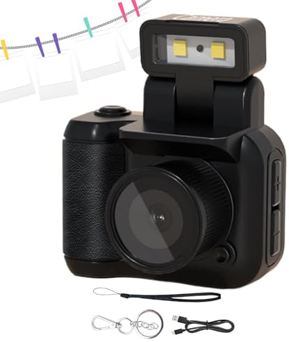 Fotocamera Digitale Videocamera Digitale Vintage Thumb Compatta E Portatile | Shot Fotocamera Digitale Thumb Multifunzione Per Viaggio, Vlogging, Registrazione
