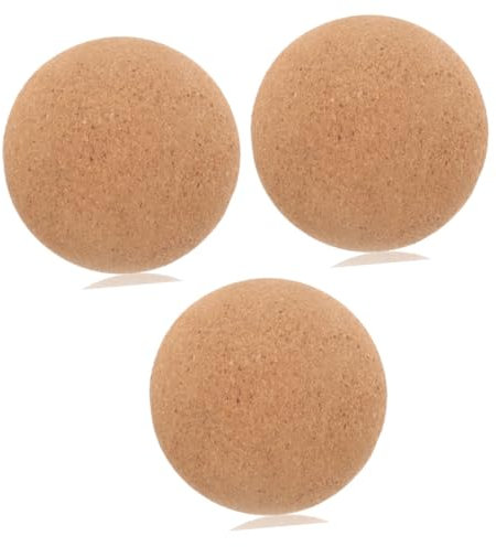 Yardwe 3st Kork Faszienball Yoga Faszienball Yogazubehör Faszienball (Durchmesser 8cm) Weiche Bälle Triggerpunktmassage Massagebälle Für Den Rücken Massageball Für Die Füße Rollkugel
