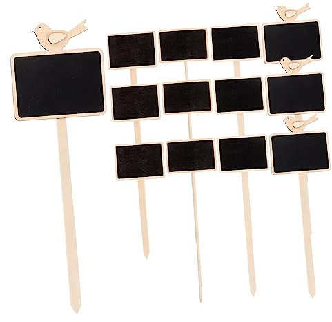 DECHOUS Mini-kreidetafeln Mit Clip 20er-set Holzschilder Dekorative Kreidetafeln Für Garten Topfschilder Namensschilder