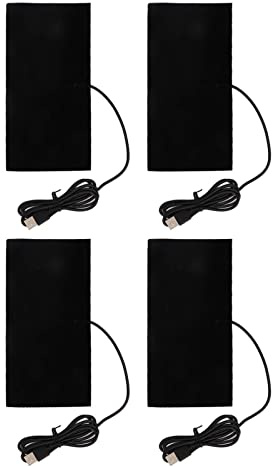 Munefe DC 5 V USB Elektrische Stoffheizung, USB 3 Schaltkohlefaser -Wärmepad, Waschkissen Kleidung Fieber Tabletten