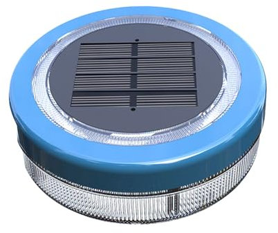 Ghjkldha Luci per piscina, luci galleggianti impermeabili IP68, illuminazione a batteria a LED, accensione automatica per piscine e fuori terra, illuminazione notturna per nuotare, 11,6 x 2,5