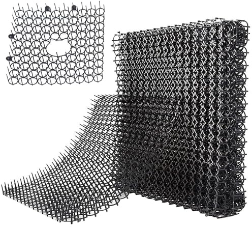 Katzenkotmatte mit Spikes - 12 Stück Katzen-Anti-Sprung-Pad - Kitten Anti | Jump Pad Zugeschnittene Garten-Matte kann für den Garten gespleißt Werden