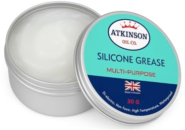 Atkinson Oil Co. Premium Silicone Grease 30g Dielectric O-Ring Plumbers Tap Lube Made in UK