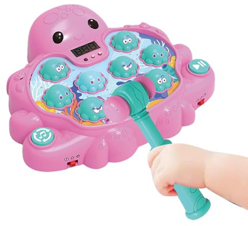 Jeu de Marteau, Jeu de Frappe de Taupe, Jeu éducatif en Forme de Pieuvre, Coordination œil-Main, Jeu éducatif pour préscolaires, Maison, déplacement, Filles et garçons, compétences de