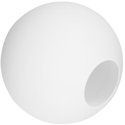 LALAFINA Paralume Ricambio in Vetro Satinato Bianco Opaco Sfera Rotonda per Lampadario Sospensione Copertura Lampada Decorativa per da Pranzo e Camera da Letto