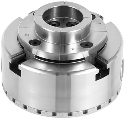 Mandrin auto-centrant pour tour à 4 mâchoires φ95 mm M33 x 3,5 filetage intérieur pour tours et tour à bois | Acier trempé 40 Cr robuste | Plage de serrage 96-125 mm | Mandrin rotatif