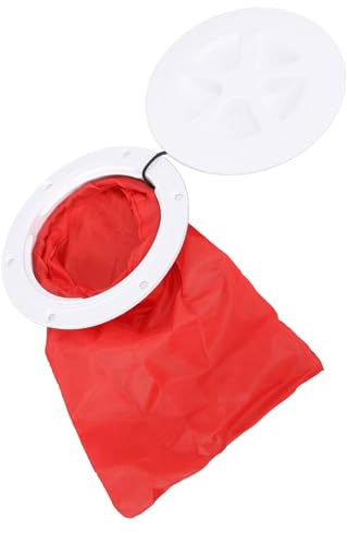 Dilwe Copertura di Accesso al Ponte della Barca 4 Pollici Piastra Rotonda del Portello di Ispezione Marina in ABS per Un Facile Accesso su Barche e Yacht con Borsa degli Attrezzi (White)