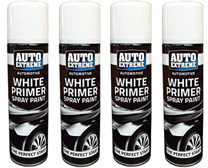 Auto Extreme White Primer Paint Spray Perfect Start Paint Wood Metal 250ml New (4)