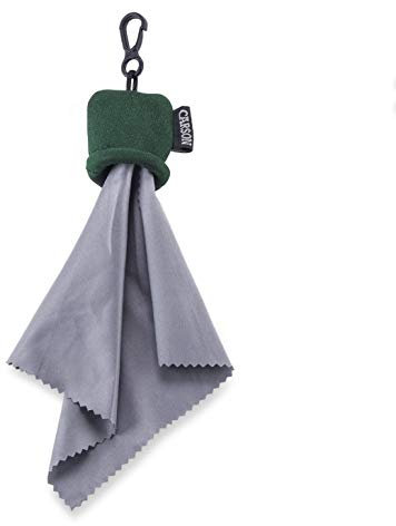 Carson Stuff-It Microfiber Lens Cloth Cleaning System for Eyeglasses, Smartphones, Tablets, Optics Lenses, Cameras and More, 6.25'' x 6.25'' - Green (SN-40GRAM), One Size
