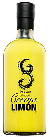 Licor Crema de Limón Dos Ges de 15º de 0,7L. Suave y deliciosa crema elaborada con una base láctea unida los cítricos que aporta el limón.