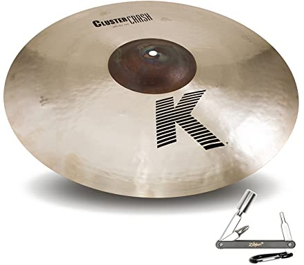 Zildjian K0935 20 K Cluster Paper Thin Weight Crash Cymbal - Traditional Finish With ZKEY