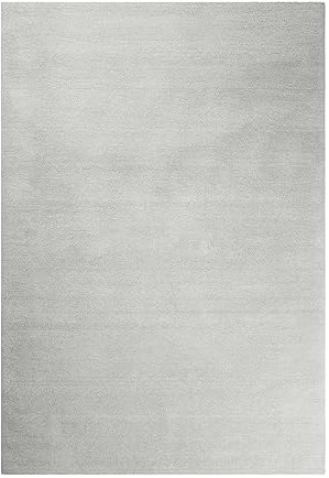 Wecon Home Kuschelig weicher Esprit Hochflor Teppich, bestens geeignet fürs Wohnzimmer, Schlafzimmer und Kinderzimmer LOFT(70 x 140 cm, hellgrau)