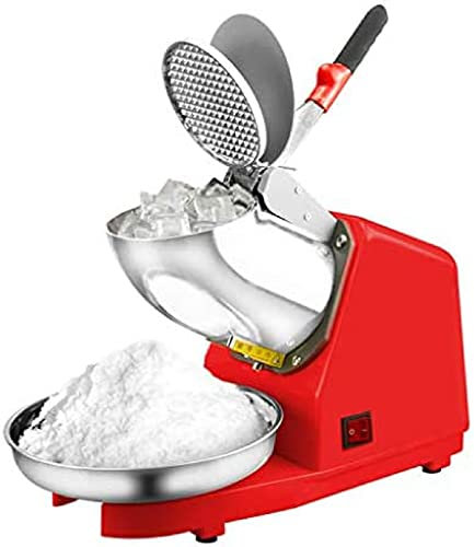 Macchina per Coni di Neve 300 W, con Doppia Lama Regolabile, Strumento Tritaghiaccio per Uso Commerciale Domestico, per Gelato, Bevande Fredde, Dessert di Frutta E Cocktail,GQYYS