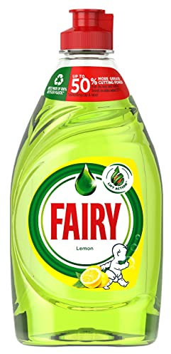 Fairy Liquide vaisselle au citron avec LiftAction. Pas de trempage, pas de graisse, pas de chichi et doux pour votre peau 320 ML