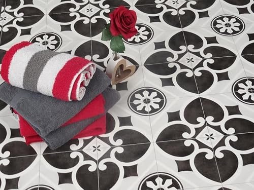 PVC Bodenbelag Vinylboden in nostalgischem Retro Design, Zuschnitt (2m breit / 2m lang)
