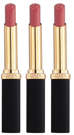 3 x L'Oreal Color Riche Intense Volume Matte Lipstick - 633 Le Rosy Confident