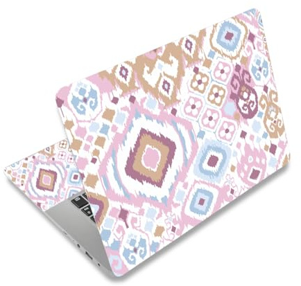 Laptop Skin Sticker Decal,12 13 13.3 14 15 15.4 15.6 inch Laptop Vinyl Skin Sticker Cover Art Protector Notebook PC (2 Wrist Pad Skins Included), Waterproof Removable, Cute Pink Abstract