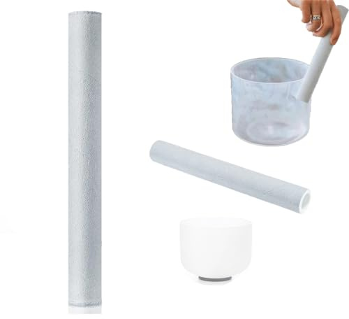 zalati Suede Stick 9 Strike Stick Soft Material Tool for Playing Crystal Singing Bowls Sound Making