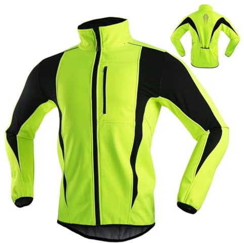 Women's Winter Thermal Bike Jacket - Windproof, Waterproof, Reflective, Warm, High Vis MTB Jacket