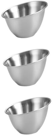 ABOOFAN 3 Pièces Bassin Incliné En Acier Inoxydable Bols à Mélanger Salade Bol De Pudding