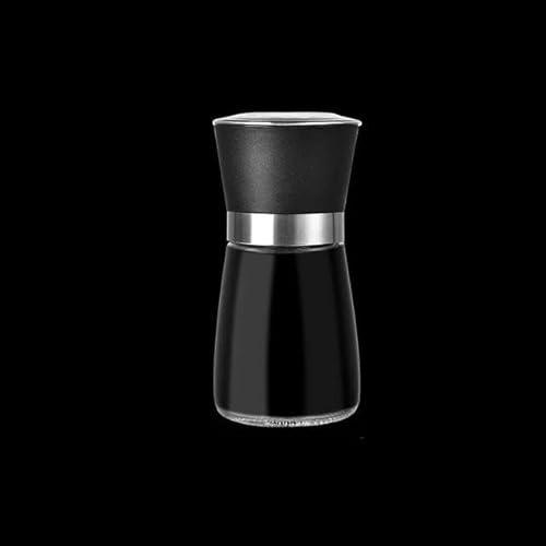Stainless Steel Salt and Pepper Mill Grinder Spice Herb Glass Shaker Manual Mill Seasoning Grinding Bottle Kitchen Gadgets-Plastic Cap-170ml