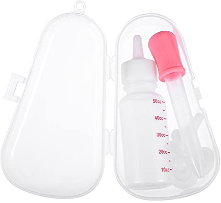 Happyyami 3sets Pet Pacifier Bottle Cat Dog Feeding Dropper Puppy Starter Kit Pet Supplies