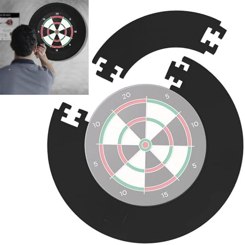 Pipihome Dart Surround | Dartscheibe Schutzring | Dartboard Dart Wandschutz | Rund Dartscheibe Ständer | Dartboard Surround Catchring | Auffangring Dart Zubehör Eva Backboard Wandschutz