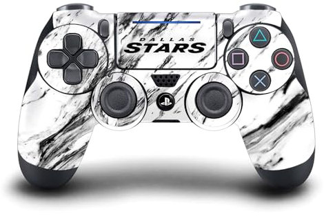 Head Case Designs Offizielle NHL Marmor Dallas Stars Vinyl Haut Gaming Aufkleber Abziehbild Abdeckung kompatibel mit Sony PlayStation 4 PS4 DualShock 4 Controller