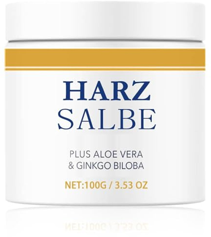 Harzsalbe Plus, Aktiv Harzsalbe Gegen Große Poren, Harz Salbe Große Poren und Mitesser, Reduziert Talg, Verfeinert Poren, Verhindert Glanz, Feuchtigkeitsspendene Creme für Alle Hauttypen (1x)