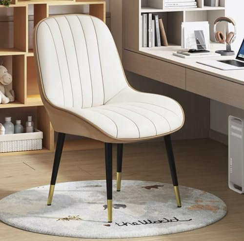 Esszimmerstühle Ergonomische Esszimmerstühle 4er-Set mit PU-Leder gepolsterte Küchenstühle Besondere Schalenstühle mit breiter Rückenlehne und Metallbeinen für Esszimmer, Wohnzimmer, Schlafzimmer