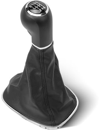 Anlseiod Palanca Cambio 6 Velocidades Para O.pel Corsa D 2006-2014,Corsa E 2014-2019 Adam M13 2012-2019 Pomo de cambio manual + funda palanca cambio + abrazadera marco costuras negras 009140093