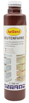 Beutenfarbe 750 ml Beutenschutzfarbe Schutz Bienenbeuten 5m²/ltr. Imkerei Imker Bienen, Braun (750ml)