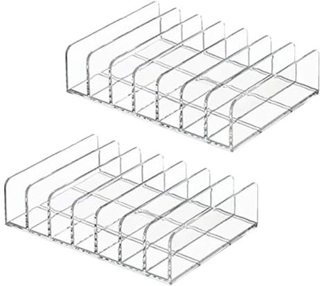 FSSTUD CD-Halter aus transparentem Kunststoff, CD-Hülle, Display-Racks, transparente Aufbewahrungsboxen, DVD-Halter, Ständer, Medien-Organizer, Behälter für Medien-Regal, 2 Stück