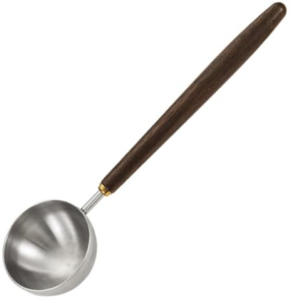 KOCKSHION Kaffemått med Trähandtag Praktisk för Mjölkpulver Te Kryddor för Restauranger Kaféer