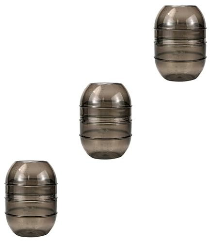 PACKOVE 3 Stück Haarfärbe Mixerbecher mit Doppelskala Robuster Friseur Shaker für Präzises Mischen von Haarfarbe Haarcreme und Tönungen Wiederverwendbarer Mischbecher für Salon und DIY