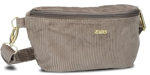 Zwei Damen Hip Bag Mademoiselle.M MH4 Bauchtasche 25 cm 1 Liter aus hochwertigem Kunstleder, Crossbody Bag wasserabweisend, 3-in-1 Bequeme Brusttasche, Gürteltasche & Hüfttasche