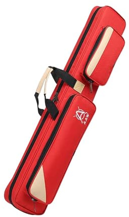 getuse Étui de transport léger et doux en tissu Oxford pour queues de billard 7,6 x 11,4 cm, rouge