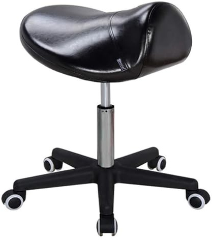 FXLUHAY Taburete con Ruedas, Silla de Bar extraíble, Taburete de Belleza, Taburete Elevador, Silla de peluquería, Silla giratoria Tipo Silla de Montar.