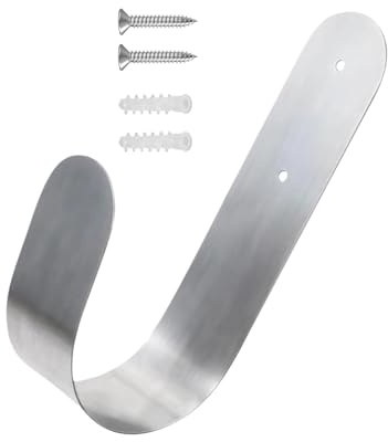Gartenschlauchhalter – Metall-Schlauchrohrhalter, Edelstahl-Wandhalterung, stabiler Standaufhänger | Wandhalterung Hoose Hook Gartenzubehör für Schlauchaufbewahrung, Wasserhohe Verlängerungskabel