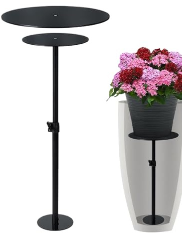 Bomefoi Elevadores Para Macetas Interiores | Soporte Para Macetas Con Altura Ajustable - Elevador De Plantas Para Maceta | Para Exterior Patio Jardín Mesa Alféizar Porche