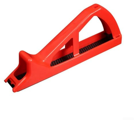 Escofina roja para limar y recortar paneles de yeso, 250 x 40 mm, con mango ergonómico, compatible