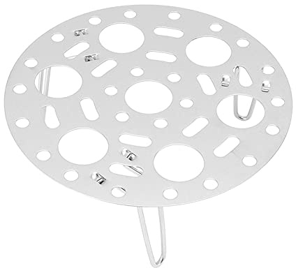 Eminchu Rejilla para Cocinar Al Bandeja para Cocinar Al de Acero Inoxidable Vaporera Plegable para Alimentos Acero Inoxidable 304 con 3 Soportes Plegables para la Cocina del Restaurante en Casa